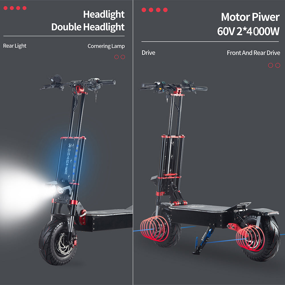 Adult Electric Scooter, 13 inches, 8000W high Power Dual Motor, Electric Scooter with seat, 60V40ah Battery, top Speed 60mph, Adult Electric Scooter Foldable Off-Road Tires