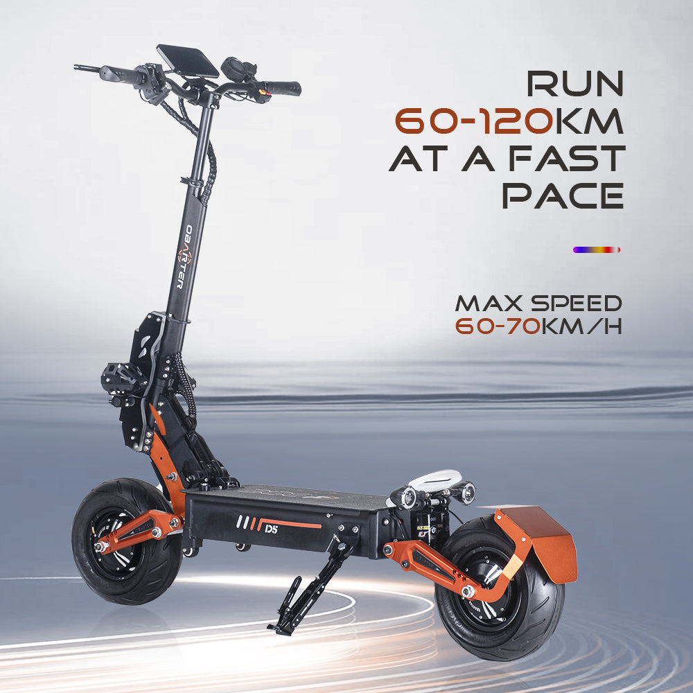 Foldable Electric Scooter with Seat, 5000W Dual Motors, 50MPH, 48V35AH Removable Battery, 75 Mile Range, 12 Inch Tubeless Off-Road Tires - Suitable for Adults