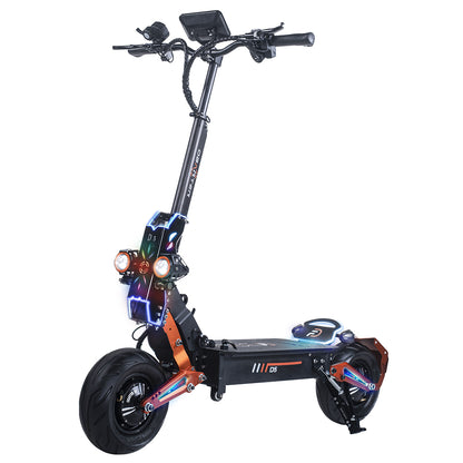 Foldable Electric Scooter with Seat, 5000W Dual Motors, 50MPH, 48V35AH Removable Battery, 75 Mile Range, 12 Inch Tubeless Off-Road Tires - Suitable for Adults